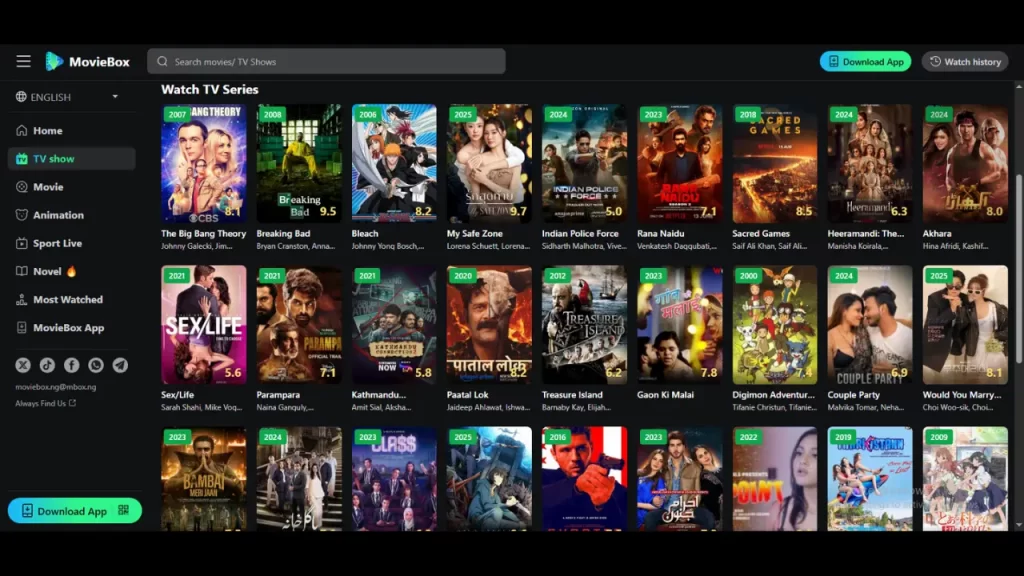 MovieBox Android TV Online Watch